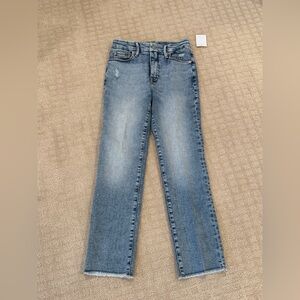 Good American Light Blue Straight Leg Jeans